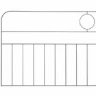 Cabeceira Aramada Brandemburgo - Queen Preto