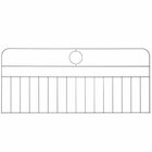 Cabeceira Aramada Brandemburgo - Tamanho King Preto