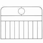 Cabeceira Aramada Brandemburgo - Tamanho Solteiro Preto