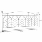 Cabeceira Aramada Pisa Decorativa - Casal Preto