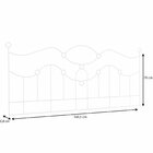 Cabeceira Aramada Taj Mahal - Casal Branco