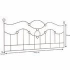 Cabeceira Aramada Taj Mahal - Casal Preto