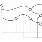 Cabeceira Aramada Taj Mahal - Queen Preto