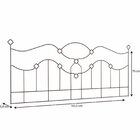 Cabeceira Aramada Taj Mahal - Queen Preto