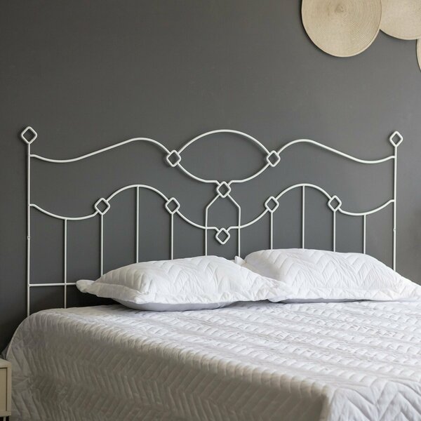 Cabeceira Aramada Taj Mahal - Tamanho King Branco