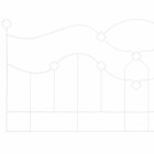 Cabeceira Aramada Taj Mahal - Tamanho King Branco