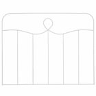 Cabeceira Aramada Vaticano - Tamanho Solteiro Branco