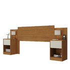 Cabeceira Araucaria 2 Gavetas Cinamomo/ Off White - Rodial