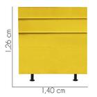 Cabeceira Argentina 140cm Casal Amarelo