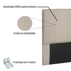 Cabeceira Arizona Para Cama Box Casal 140 Cm Suede S04 - D'ro