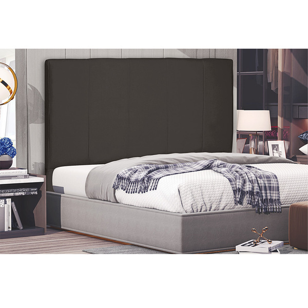 Cabeceira Arizona Para Cama Box King 195 Cm Suede S04 - D'ros