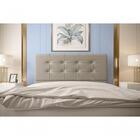 Cabeceira Atenas 1,60 Cm Cama Box Queen Suede Bege