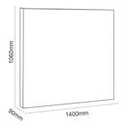 Cabeceira Atenas Casal 1,40 Suede Marrom Chocolate Simbal