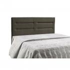 Cabeceira Atenas Casal 1,40 Suede Marrom Chocolate Simbal