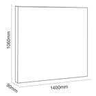 Cabeceira Atenas Casal 1,40 Suede Marrom Taupe Simbal