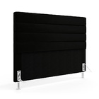 Cabeceira Atlas 140 Para Cama De Casal N-024 Veludo Preto Ara