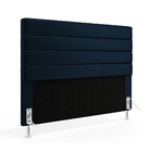 Cabeceira Atlas 140 Para Cama De Casal N-025 Veludo Azul Mari