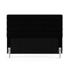 Cabeceira Atlas 140 Para Cama De Casal Z-005 Sued Preto Arade