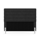 Cabeceira Atlas 140 Para Cama De Casal Z-008 Sued Cinza Arade