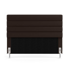 Cabeceira Atlas 160 Para Cama Queen A-011 Couro Marrom Aradec