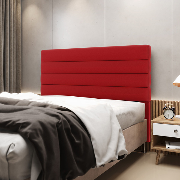 Cabeceira Atlas 160 Para Cama Queen A-020 Couro Vermelho Arad