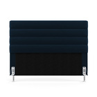 Cabeceira Atlas 160 Para Cama Queen N-025 Veludo Azul Marinho