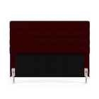 Cabeceira Atlas 160 Para Cama Queen Z-002 Sued Bordô Aradecor