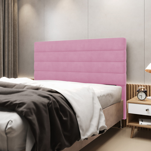 Cabeceira Atlas 160 Para Cama Queen Z-009 Sued Rosê Aradecor