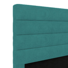 Cabeceira Atlas 160 Para Cama Queen Z-016 Sued Azul Turquesa