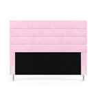 Cabeceira Atlas 160 Para Cama Queen Z-021 Sued Rosa Bebê Arad