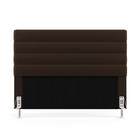 Cabeceira Atlas 195 Para Cama King N-027 Veludo Marrom Chocol