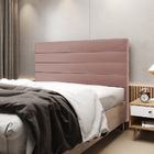 Cabeceira Atlas 195 Para Cama King N-031 Veludo Rosê Claro Ar