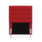 Cabeceira Atlas 90 Para Cama De Solteiro A-020 Couro Vermelho