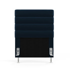 Cabeceira Atlas 90 Para Cama De Solteiro N-025 Veludo Azul Ma