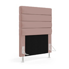 Cabeceira Atlas 90 Para Cama De Solteiro N-031 Veludo Rosê Cl