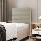 Cabeceira Atlas 90 Para Cama De Solteiro Z-003 Sued Bege Arad