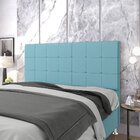 Cabeceira Áurea 140 / A-043 Couro Azul Bebê Aradecor