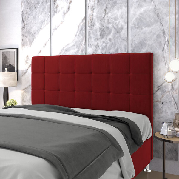 Cabeceira Áurea 140 / Z-001 Sued Vermelho