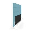 Cabeceira Áurea 160 / A-043 Couro Azul Bebê Aradecor