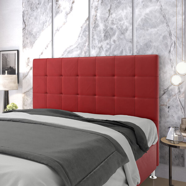 Cabeceira Áurea 160 / N-033 Veludo Vermelho
