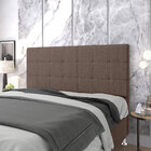 Cabeceira Áurea 160 / N-042 Linho Marrom Aradecor