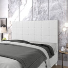 Cabeceira Áurea 195 / A-013 Couro Branco