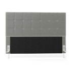 Cabeceira Áurea 195 / N-023 Veludo Cinza Claro