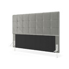 Cabeceira Áurea 195 / N-023 Veludo Cinza Claro