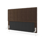 Cabeceira Áurea 195 / N-027 Veludo Marrom Chocolate