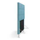 Cabeceira Áurea 90 / A-043 Couro Azul Bebê Aradecor