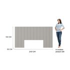 Cabeceira Aurora Modulada Cama Box Casal/queen/king 2,40m 12
