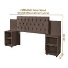 Cabeceira Avelulada Box Queen Size Com Mesas De Apoio Classic