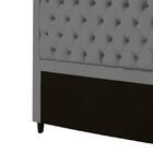 Cabeceira Baronesa Plus Casal 1400mm Linho Chumbo - Simbal