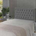 Cabeceira Baronesa Plus Casal 1400mm Linho Chumbo - Simbal